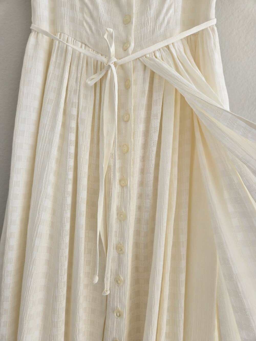 Christy Dawn "The Nicks" Dress in Ivory/Cream Ruffle Midi size XS Bohemian - Picture 7 of 17